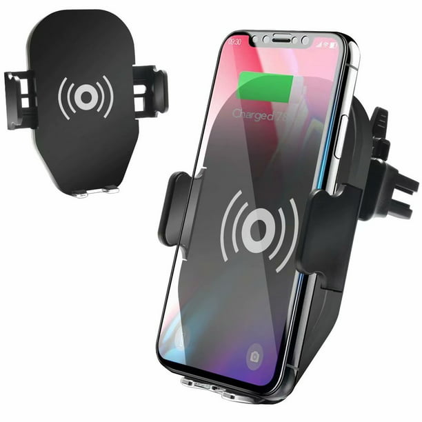 Car Qi Wireless Charger Mount Bracket For Samsung S9 S8 For iPhone XS MAX XR X 8 